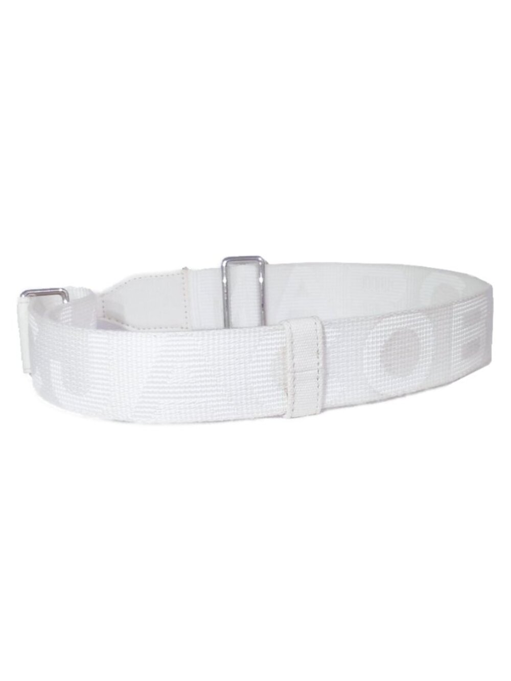 Marc Jacobs White on White Woven & Canvas Bag Shoulder Strap